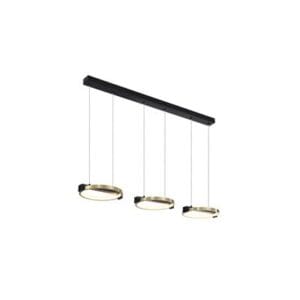 Searchlight Aerial 3Lt LED Bar Pendant Gold and Black Metal