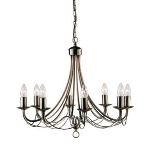 Searchlight Maypole 8Lt Pendant Antique Brass Metal