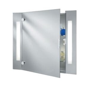 Searchlight Bathroom Illuminated Mirror Cabinet & Shaver Socket IP44