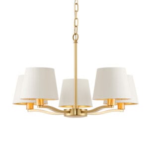 Endon Harvey 5 Light Pendant (Vintage White)