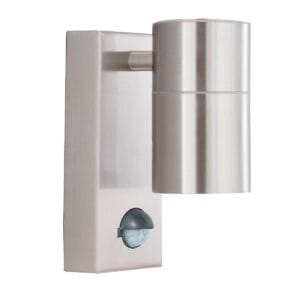 Searchlight Metro Outdoor Wall Light Stainless Steel Metal & Glass