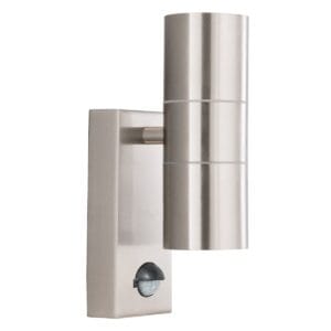 Searchlight Metro Outdoor Wall Light Stainless Steel Metal & Glass