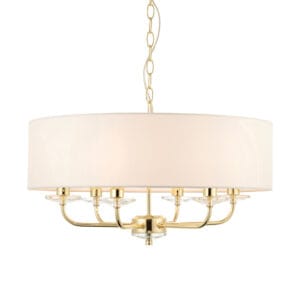 Endon Nixon 6lt Pendant (Brass)