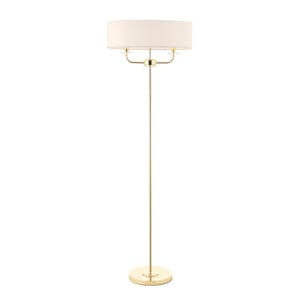 Endon Nixon 2lt Floor Lamp (Brass)