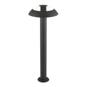 Searchlight Mushroom Outdoor Post Dark Grey & Opal Polycarbonate