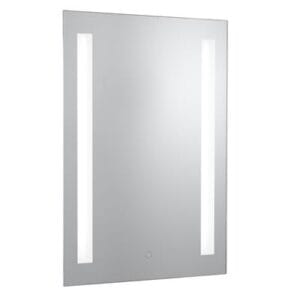 Searchlight Bathroom Mirror w Shaving Socket  Chrome & Frosted IP44