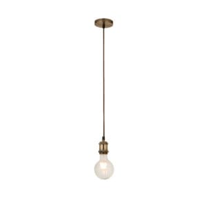 Searchlight Antique Brass 1Lt Cable Suspension