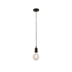 Searchlight Matt Black 1Lt Cable Suspension