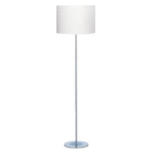 Searchlight Carter Floor Lamp Chrome Base & Fabric Shade