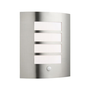 Saxby Bianco LED CCT PIR 1lt wall IP54 7.5W