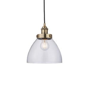 Endon Hansen 1lt Pendant (Antique Brass)