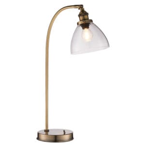 Endon Hansen 1lt Table Antique Brass Non-dimmable