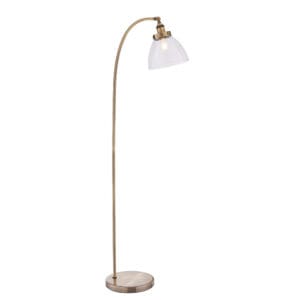 Endon Hansen 1lt Floor Antique Brass Non-dimmable