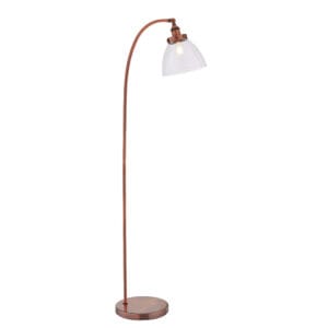 Endon Hansen 1lt Floor copper & clear glass Non-dimmable