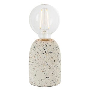 Endon Terrazzo 1lt Table White terrazzo Non-dimmable