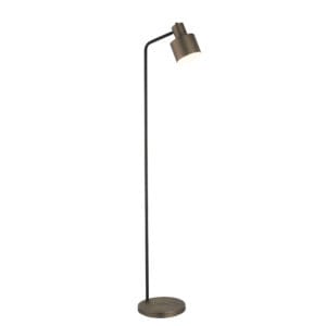 Endon Mayfield 1lt Floor Antique Bronze & textured matt Black Non-dimmable