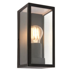 Saxby Breton wall Black IP44 28W
