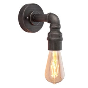 Endon Pipe 1lt Wall pewter Dimmable