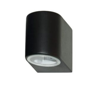 Searchlight Eiffel Outdoor Wall LightBlack Metal Clear & Frosted Glass