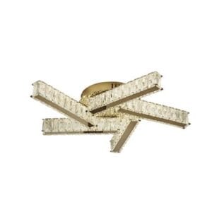 Searchlight Clover 5Lt LED Ceiling Flush light Clear