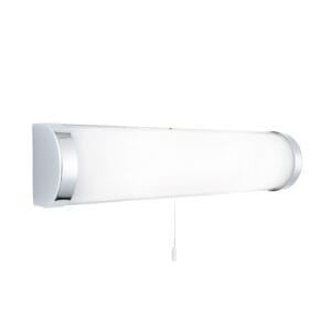 Searchlight Poplar 2Lt Wall Light Chrome Metal & Opal Glass