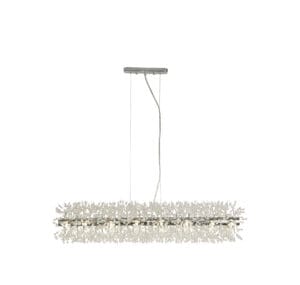 Searchlight Sunburst 16Lt Bar Pendant Chrome Metal & Glass Beads