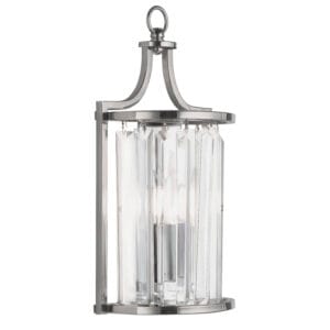 Searchlight Victoria Wall Light Chrome Metal & Clear Crystal