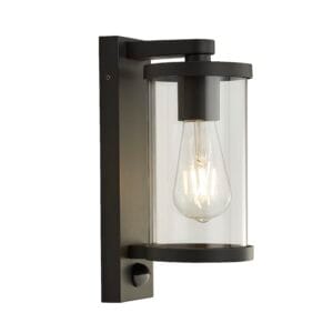 Searchlight Bakerloo Outdoor Wall Light Black Metal & Polycarbonate