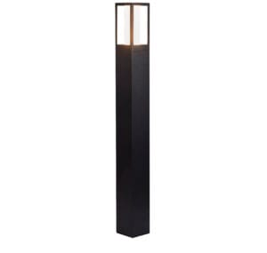 Searchlight Avenue Outdoor Post Black Metal & Matt White Polycarbonate
