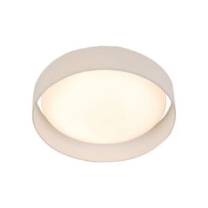 Searchlight Gianna LED Flush Ceiling Light Acrylic & Fabric Shade