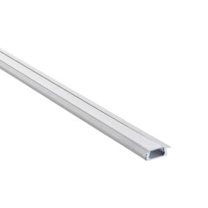 Saxby RigelSLIM Recessed 2m Aluminium Profile/Extrusion Silver