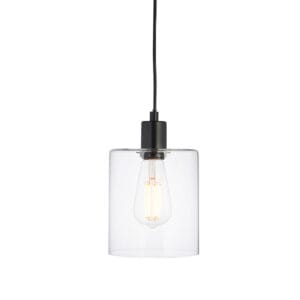 Endon Toledo 1lt Pendant Matt Black
