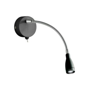Searchlight Flexy Wall Light Matt Black Metal