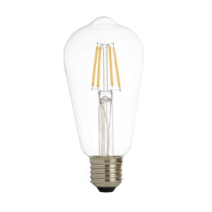 Searchlight Pack 5 Dimmable LED E27 Filament Squirrel Lamp Clear Glass