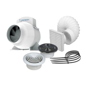 National Ventilation UMDTK Mixed Flow Inline Extractor Fan Kit