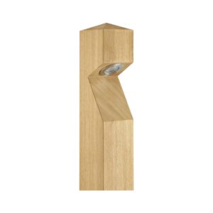 Collingwood BL01 Iroko Wood 2700K Pointed Base Entry Bollard