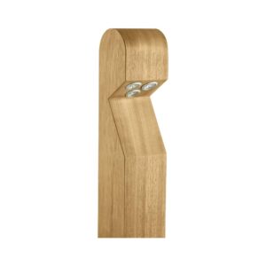 Collingwood BL03 Iroko Wood 2700K Domed Side Entry Mains Bollard