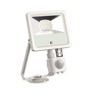 Collingwood FL01 10W CCT Floodlight Black/White/Anthracite PIR Option - White, Yes