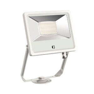 Collingwood FL03 30W CCT Floodlight Black/White/Anthracite PIR Option - White, No