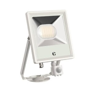 Collingwood FL05 50W CCT Floodlight Black/White/Anthracite PIR Option - White, Yes