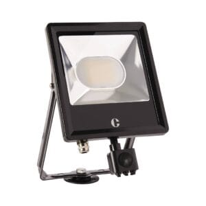 Collingwood FL05 50W CCT Floodlight Black/White/Anthracite PIR Option - Black, Yes