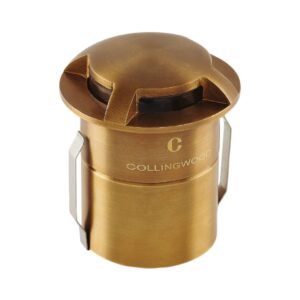 Collingwood GL100AX3X27 Up to 2W 14lm mini domed antique brass marker light