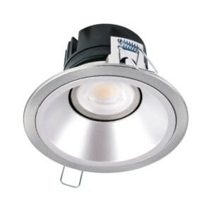 Collingwood DL510 Mains dimmable fire-rated adjustable CCT downlight - Polished Chrome