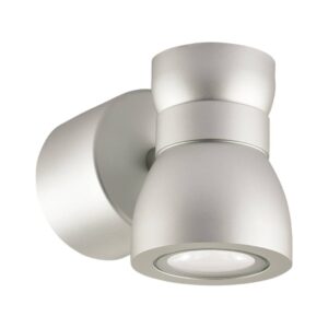 Collingwood WL075SNBM27 Silver straight to mains high output LED wall light