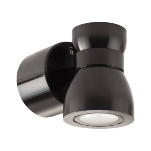 Collingwood WL075BNBM27 Black straight to mains high output LED wall light