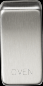 Knightsbridge Brushed Chrome Switch cover marked OVEN