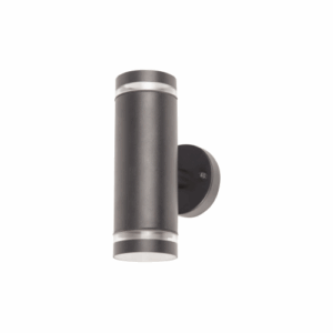 Integral Outdoor Stainless Steel Up And Down Wall Light IP65 2Xgu10 Anthracite Grey