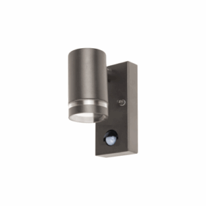 Integral Outdoor Stainless Steel Down Wall Light Pir IP54 1Xgu10 Anthracite Grey