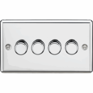 Knightsbridge Polished Chrome 4G 2-way 10-200W (5-150W LED) Intelligent dimmer