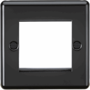 Knightsbridge Matt Black 2G Modular Faceplate